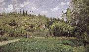 Pont de-sac of cattle and more people Schwarz Camille Pissarro